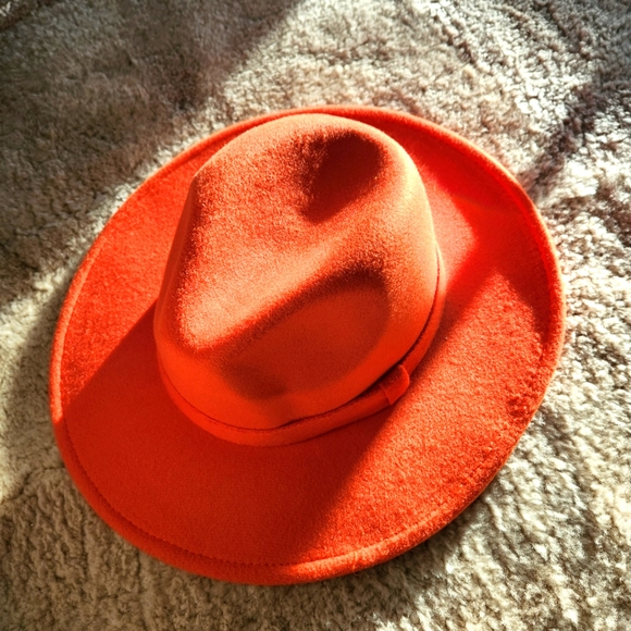 Bright Orange Fedora Brim - Super cute 😍 Unisex - Picture 5 of 17